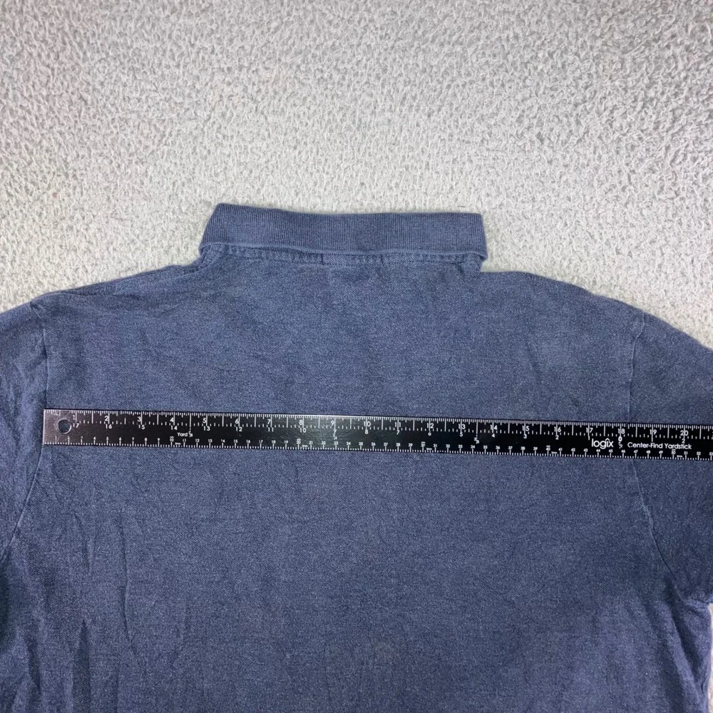 Polo Ralph Lauren Polo Shirt Men XXL Navy Blue Custom‎ Slim Fit Cotton Casual